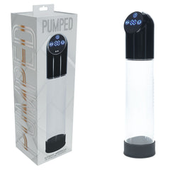 PUMPED Automatic Waterproof Pump - Black - Black/Clear USB Rechargeable Automatic Penis Pump