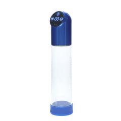 PUMPED Automatic Waterproof Penis Pump - Blue/Clear USB Rechargeable