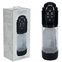PUMPED TechnoThrust Auto Masturbator - Black/Clear USB Rechargeable
