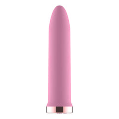 Passion Play Rechargeable Vibrating Bullet - Pink - Pink 9.8 cm USB Rechargeable Bullet