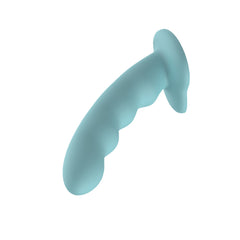 Passion Play Liquid Silicone Wavy Dildo - Blue - Blue 20.9 cm Dildo