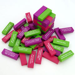 Tower of Pleasure - Couples Tumbling Tower Game Adult Jenga