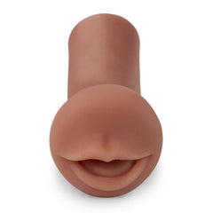 Pipedream Extreme Toyz Coed Cocksucker Mouth Stroker Masturbator - Brown
