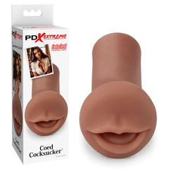 Pipedream Extreme Toyz Coed Cocksucker Mouth Stroker Masturbator - Brown
