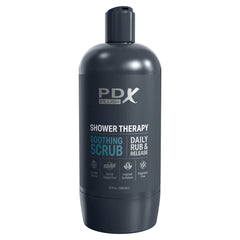 PDX Plus Shower Therapy - Soothing Scrub - Flesh