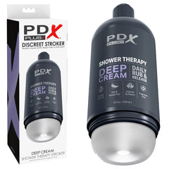 PDX Plus Shower Therapy - Deep Cream - Frosted Masturbator