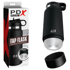 PDX Plus Fap Flask - Thrill Seeker - Frosted Discreet Stroker Masturbator