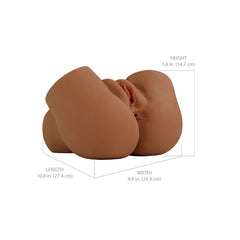 PDX Elite Back That Ass Up Auto Mega Masturbator - Brown