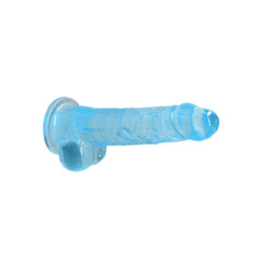 RealRock 8'' Realistic Dildo With Balls - Blue Dong