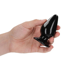 REALROCK 9 cm Anal Butt Plug - Black
