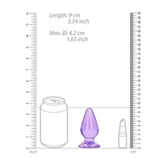 REALROCK 9 cm Anal Butt Plug - Purple