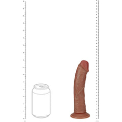 REALROCK 20cm Vibrating Cock - Tan Dildo