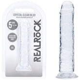 REALROCK Realistic 5'' Dildo - Clear - Clear 12.7 cm Dildo