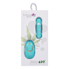 Maia JESSI 420 Remote Bullet Vibrator - Blue