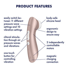 Satisfyer Pro 2+ Rose Gold Air-Pulse Vibrator