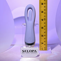 Selopa IN A FLAP - Purple 15 cm USB Rechargeable Flicking Stimulator
