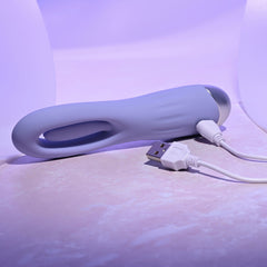 Selopa IN A FLAP - Purple 15 cm USB Rechargeable Flicking Stimulator