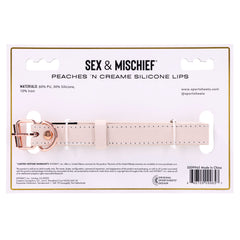 Sex & Mischief Peaches n CreaMe Silicone Lips Gag