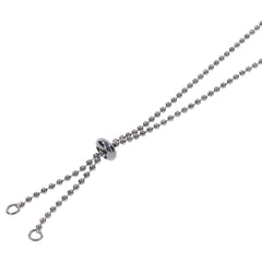 S&M Exs & Ohs Body Jewelry with Nipple Ties - Metal Chain with Nipple Ties