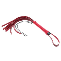 S&M Exs & Ohs Crystal Flogger - Red Flogger Whip