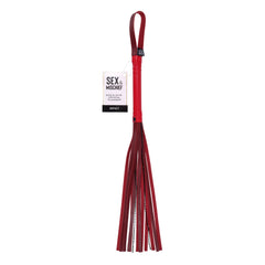 S&M Exs & Ohs Crystal Flogger - Red Flogger Whip