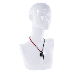 S&M Exs & Ohs Crystal Day Collar - Red/Black Collar Jewellery