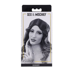 Sex & Mischief Satin Blindfold Black