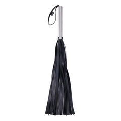 EDGE Flogger - Black Flogger Whip with Metal Handle