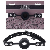 EDGE Silicone Ring Gag - Black Mouth Restraint