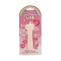 Unihorn - USB Bullet - Heart Throb - Coral USB Rechargeable Vibrating Bullet