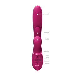 VIVE Ena G-spot Rabbit Vibrator - Pink