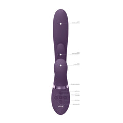 VIVE Ena G-spot Rabbit Vibrator - Purple