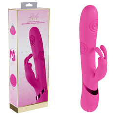 VIVE Mimi - Pink - Pink 25 cm USB Rechargeable Vibrating & Tapping Rabbit Vibrator