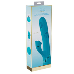 VIVE Fiore - Blue 25 cm USB Rechargeable Tapping Rabbit Vibrator