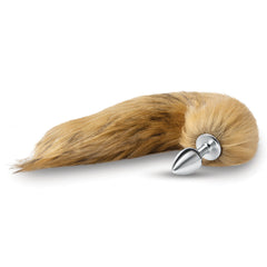 WhipSmart Furry Tales 14 Inch Brown Butt Plug Fox Tail
