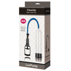 LuvPump ClassiUp Classic Power Penis Pump - Medium - Clear