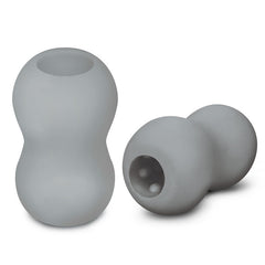 Zolo Grey Mini Double Bubble Stroker Masturbator