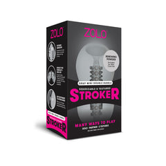 Zolo Grey Mini Double Bubble Stroker Masturbator
