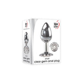Adam & Eve Clear Gem Anal Butt Plug - Small - Mr and Mrs D's