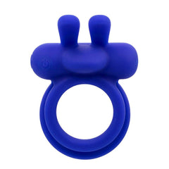 Adam & Eve ROCKIN RABBIT 2.0 - Blue USB Rechargeable Vibrating Cock Ring with Wireless Remote - COCK RINGS - Mr and Mrs D's