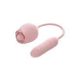 Adam & Eve THRUST & TICKLE Rose Vibrator with Thrusting Bullet Pink - Mr and Mrs D's