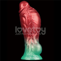 Aerosx 8 Inch Dual Density Inflatable Fantasy Dildo - Red/Green 28 cm - DONGS - Mr and Mrs D's