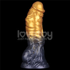 Aerosx Dual Density Inflatable Fantasy Dildo - Gold/Blue 24 cm/7.5 Inch - DONGS - Mr and Mrs D's