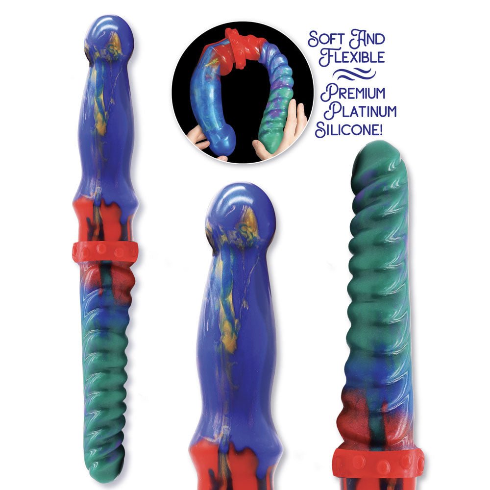 Alien Nation - Double Demon - Coloured 35 cm Fantasy Double Dildo - DONGS - Mr and Mrs D's