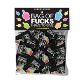 Bag Of Fucks I Have To Give - Bag of 25 - Fruit Flavoured Lollies - Bag of 25 Mini Packs - Mr and Mrs D's