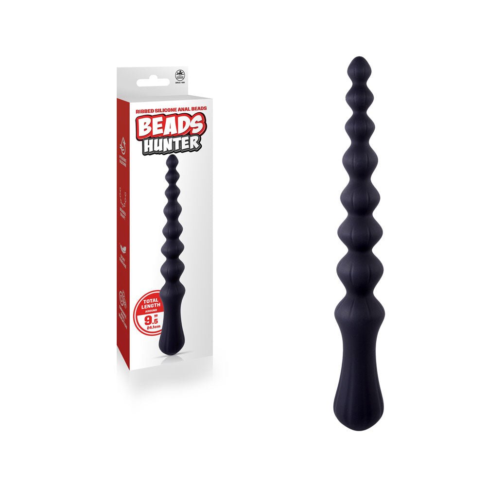 Beads Hunter - Black - Black 24.1 cm Anal Beads - Mr and Mrs D's