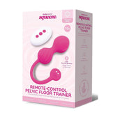 Bodywand Squeeze Remote - Control Pelvic Floor Trainer - Pink USB Rechargeable Weighted Kegel Balls with Remote - Mr and Mrs D's