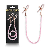 Bound Nipple Clamps - DC1 - Pink - Mr and Mrs D's