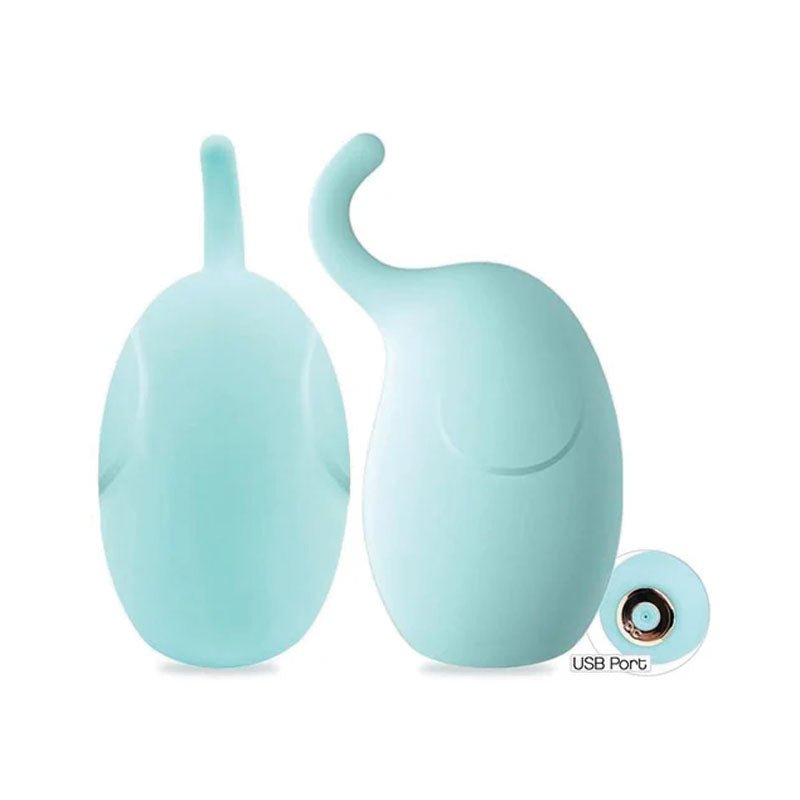 Buzzy Buddy, Hunk With A Trunk - Aqua - Aqua USB Rechargeable Stimulator - STIMULATORS - Mr and Mrs D's