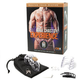 CB - 6000S Chastity Cock Cage Kit - Clear - Mr and Mrs D's